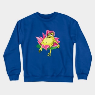 Lazy Fred the Frog Crewneck Sweatshirt